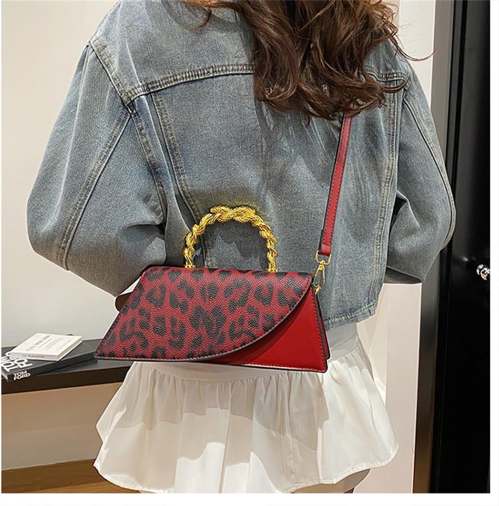 Leopard Print Clutch Purse with Shoulder Strap Cheetah Print Crossbody Evening Handbag Leopard Print Gifts for Women