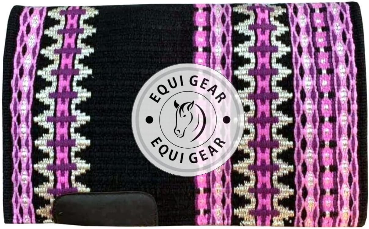 Horse Western Show Saddle Blanket/New Zealand Wool Western Saddle Blanket Top Wool Pad Sensor Flex (Customization Available) N320