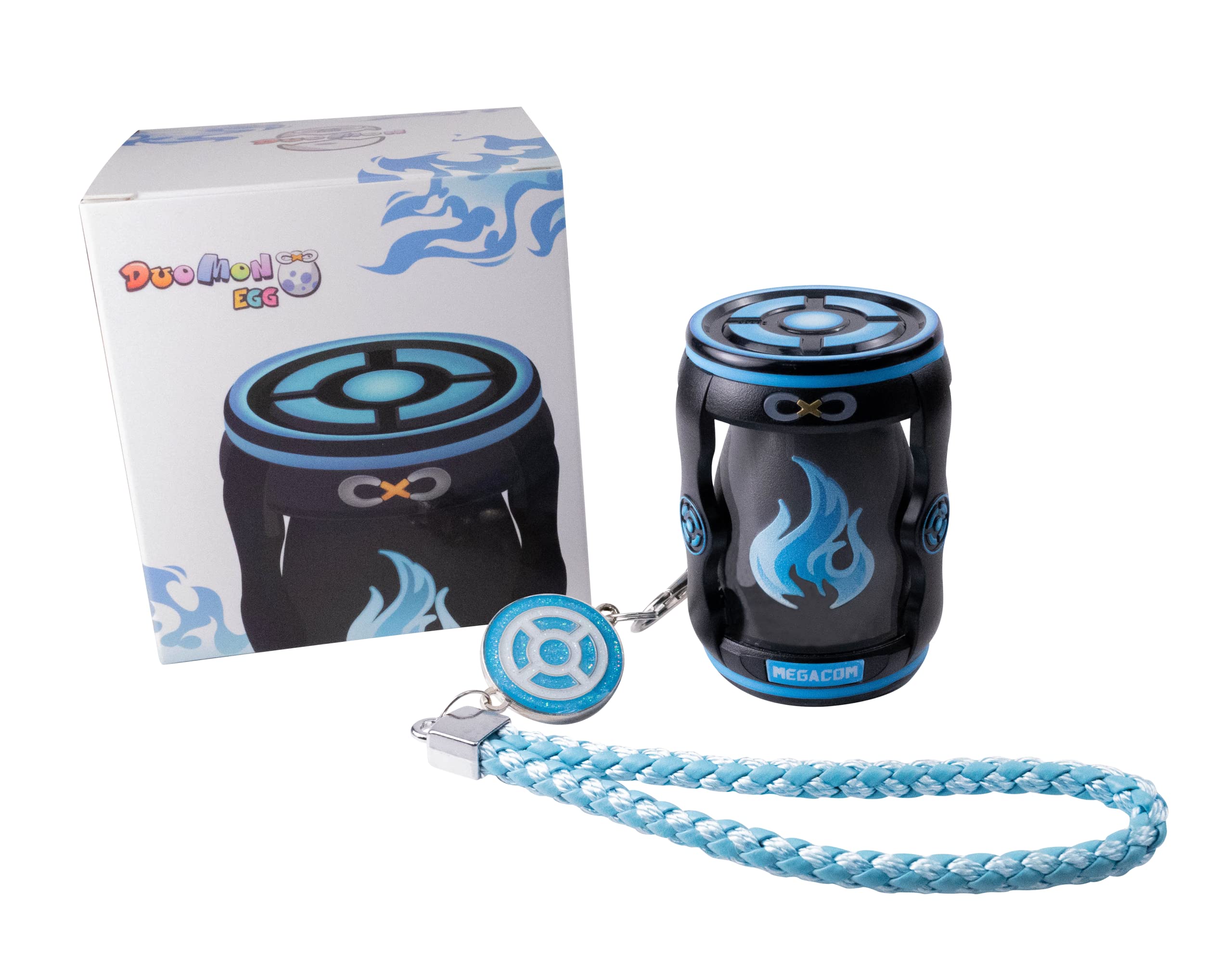 MEGACOM DuoMon Egg for 2 dual accounts compatible for Pokemon Go Plus-One Touch Reconnection,Auto Catch,Spin, Speedy Upgrade to Earn Candy,XP & Stardust, Keep Connecting in the Background(spook light)