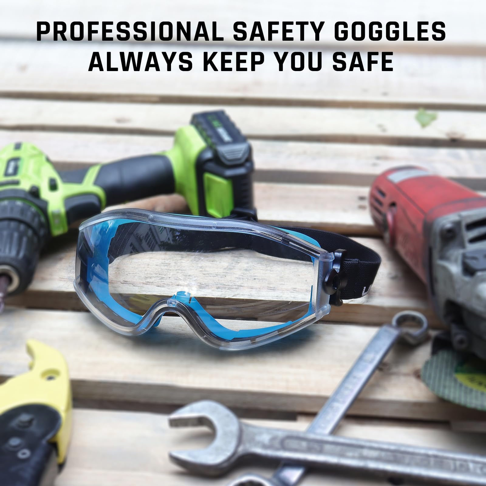 UKNOW Safety Goggles Over Glasses - Anti-Fog Clear Lens - ANSI Z87.1 Certified Eye Protection for Lab Work, Industrial Use — Amazon image 6
