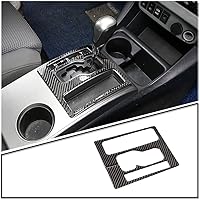 Vista 1 de LLKUANG Fibra de carbono real Control central de cambio de engranajes Panel Trim para Toyota Tacoma 2011 2012 2013 2014 2015 Interior Accesorios