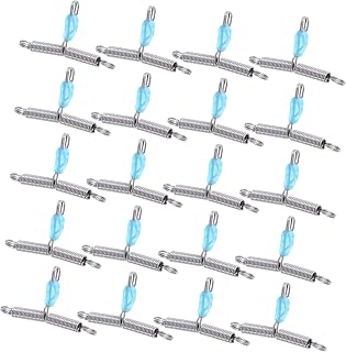BESTonZON 20pcs Fishing Line Splitter Beans Tangle Separator for Freshwater Saltwater Fishing Rapid Setup Spacer for Improved Hook Performance