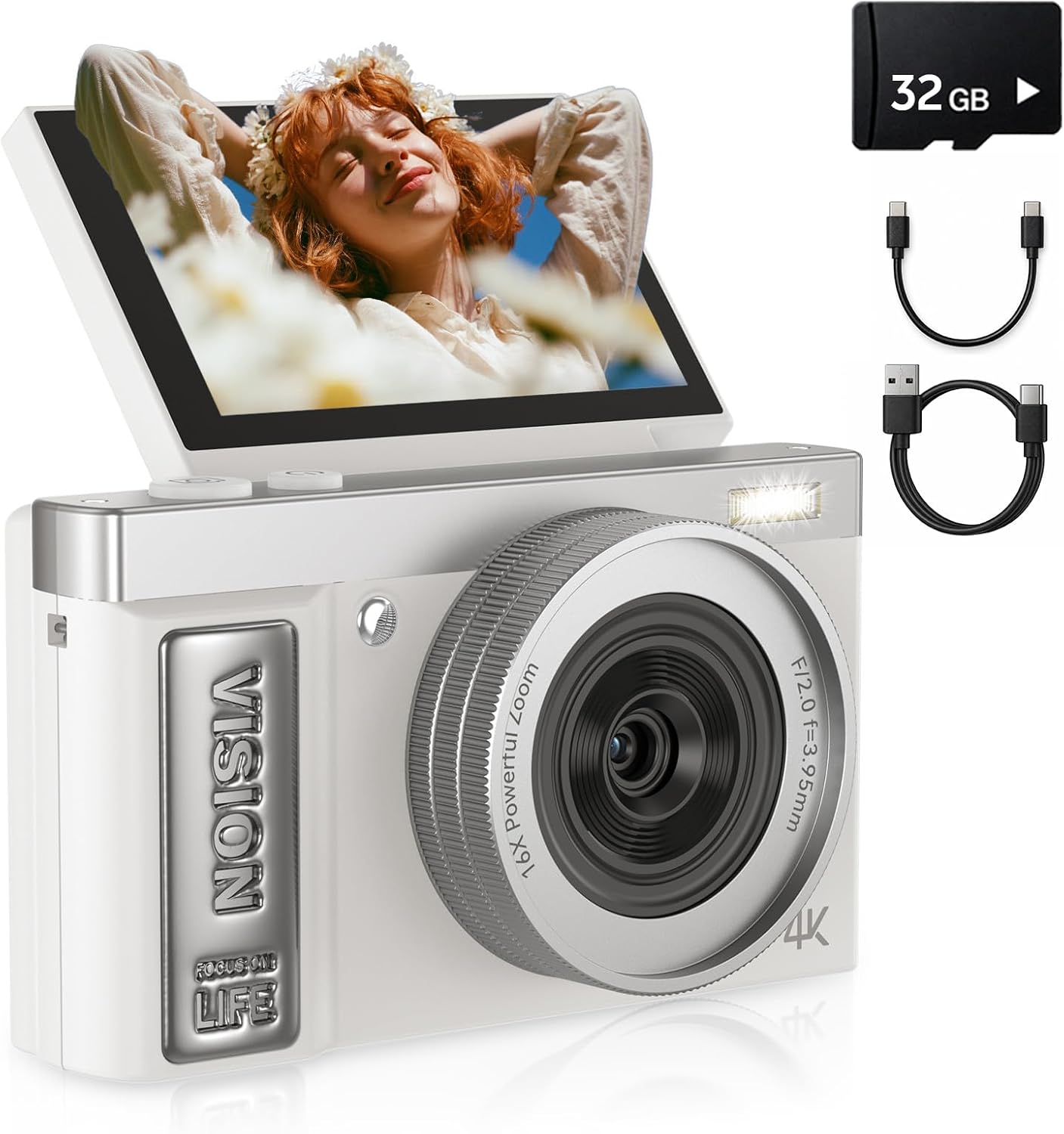 4K Digital Camera for Photography 64MP 3” Flip Screen Autofocus 4K Digital Camera for Photography 64MP 3” Flip Screen Autofocus