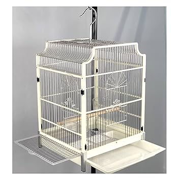 Amazon.co.jp: フライトケージ セキセイインコ鳥かご 大型金属製