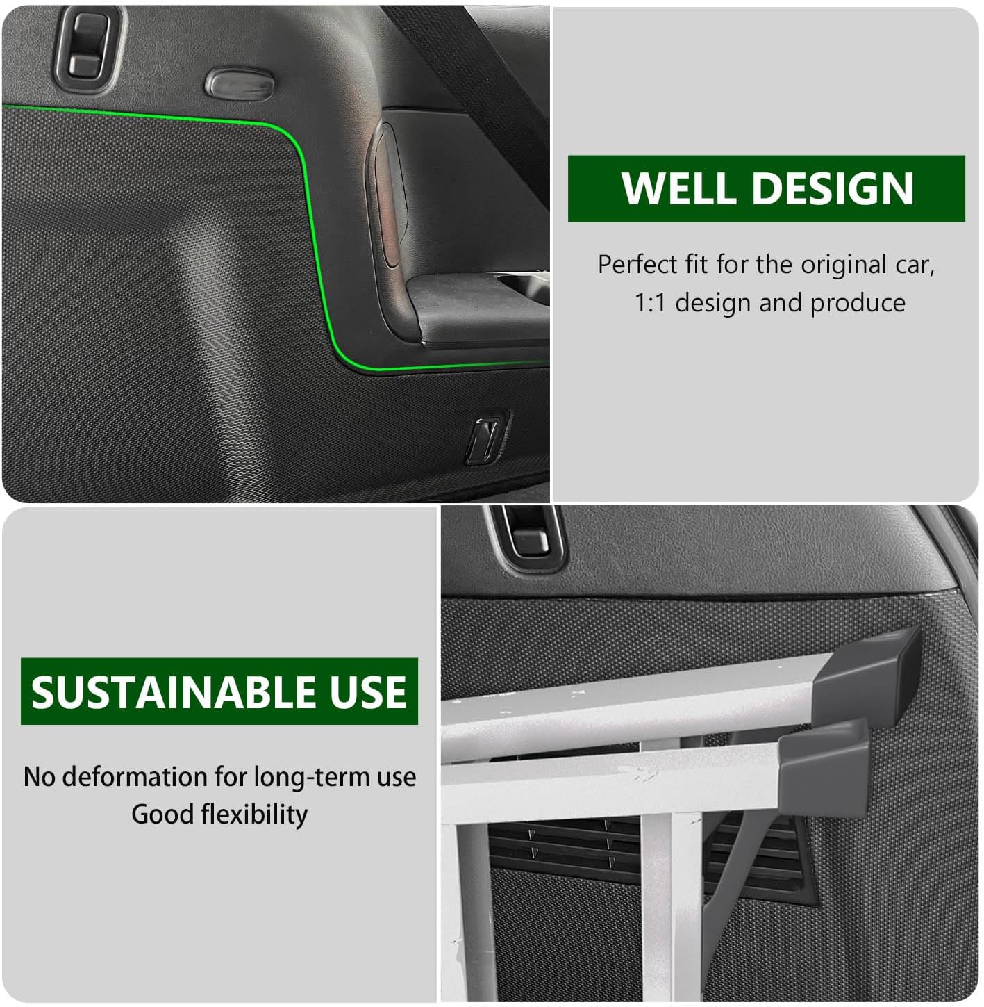 xipoqix Cargo Sidewall Protector Compatible with 22-25 Nissan Pathfinder Trunk Side Guard Replacement for 2022-2025 Nissan Pathfinder Accessories (Cargo Sidewall Protector)