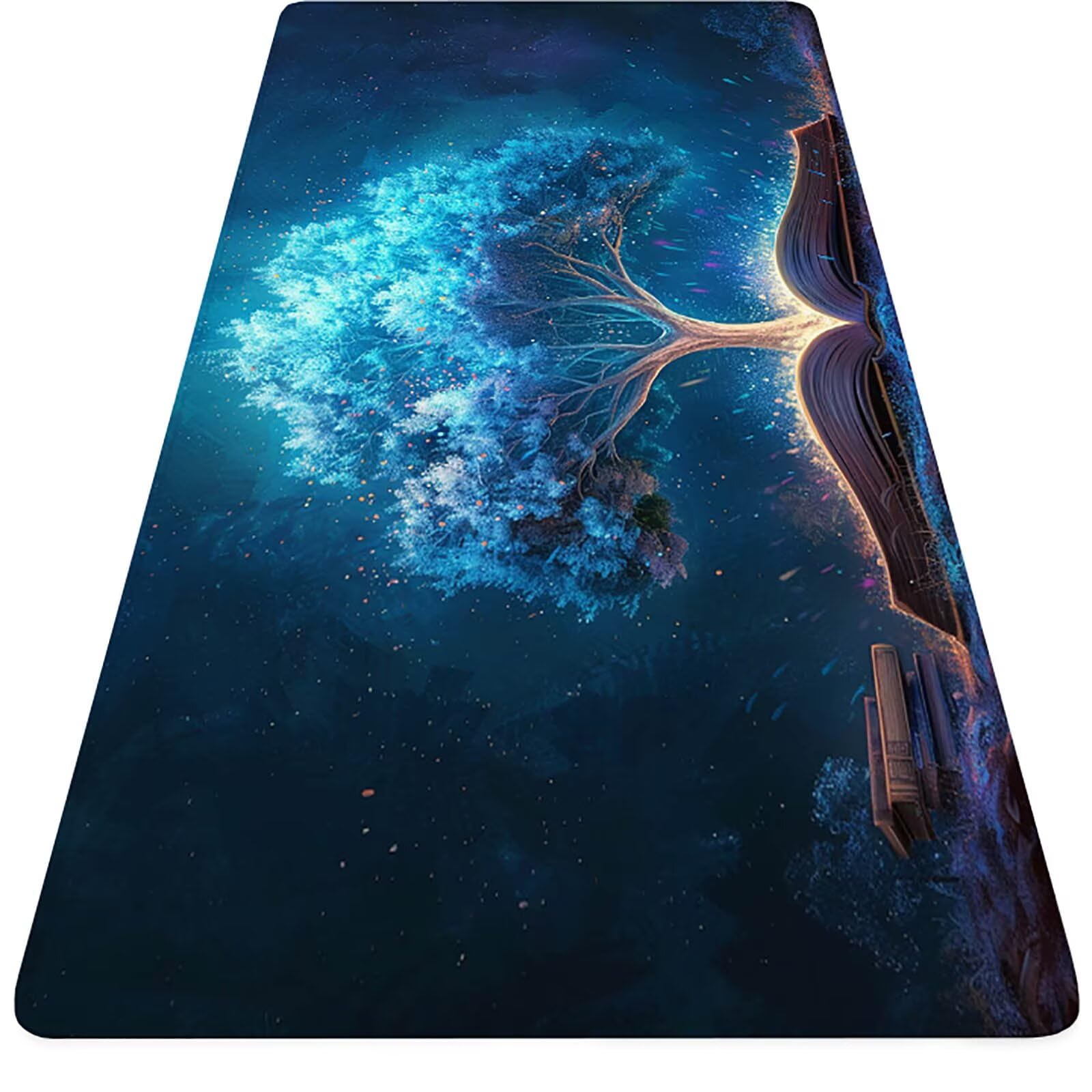 Albero della vita Tappetino Mouse Gaming xxl 1000 x 500 mm, Tappetino Scrivania Blu Con Bordi Cuciti, Presa Stabile su Superfici Lisce, Impermeabile Antiscivolo Mouse Pad per Gaming Accessori g2-23Y