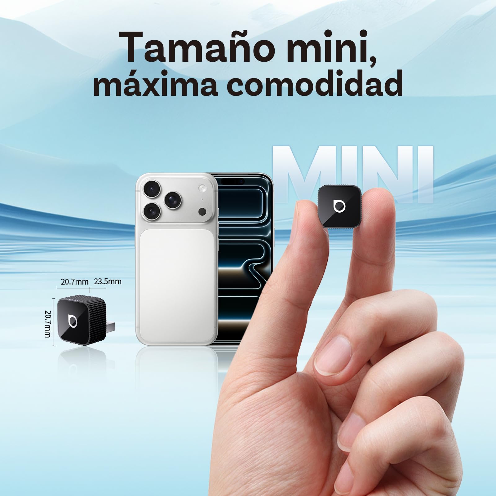 OTTOCAST (2026 Mejorado) Adaptador CarPlay Inalámbrico y Android Auto 2 en 1, Mini Slim para iOS 10+ y Android 11+, Multiusuario, Plug & Play, Conexión Rápida