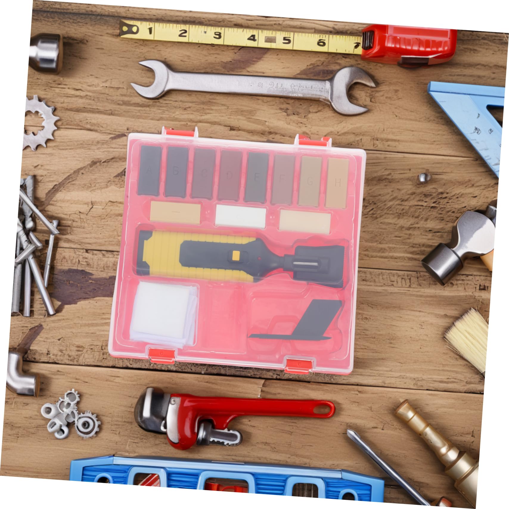 Uonlytech Kit Reparación Madera para Pisos de Madera y Parquet, con Cera de Resina, Reparación de Rayones, Uso en Hogar y Suelos Comerciales