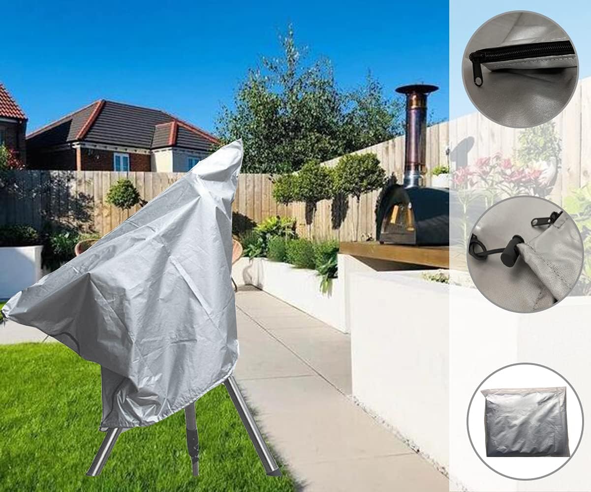 Telescope Cover Outdoor Sun Protective Dust-Proof Astronomical Telescope Cover with Adjustable Drawstring - Silver (39(991mm) x 29.5(749mm) inch)