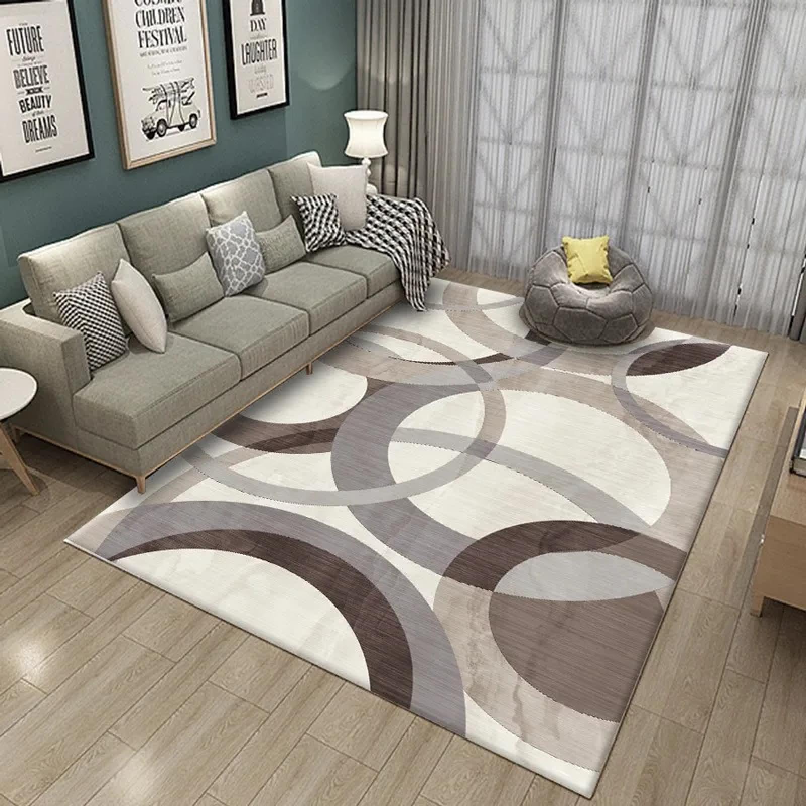 Tapis de salon géométrique 80x120 cm pour cuisine et chambre