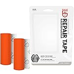 GEAR AID Tenacious Tape 3x20 Micro-Ripstop Outdoor Fabric and Vinyl Gear Repair Tape, Quickly Fix Holes and Rips in Puffy Jackets, Rain and Snow Gear, Tents, Sleeping Bag and More, Orange, 2 Pack