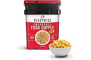 READYWISE Emergency Food Supply Kit with 124 Servings, Freeze-Dried MRE Meals for Survival and Emergencies