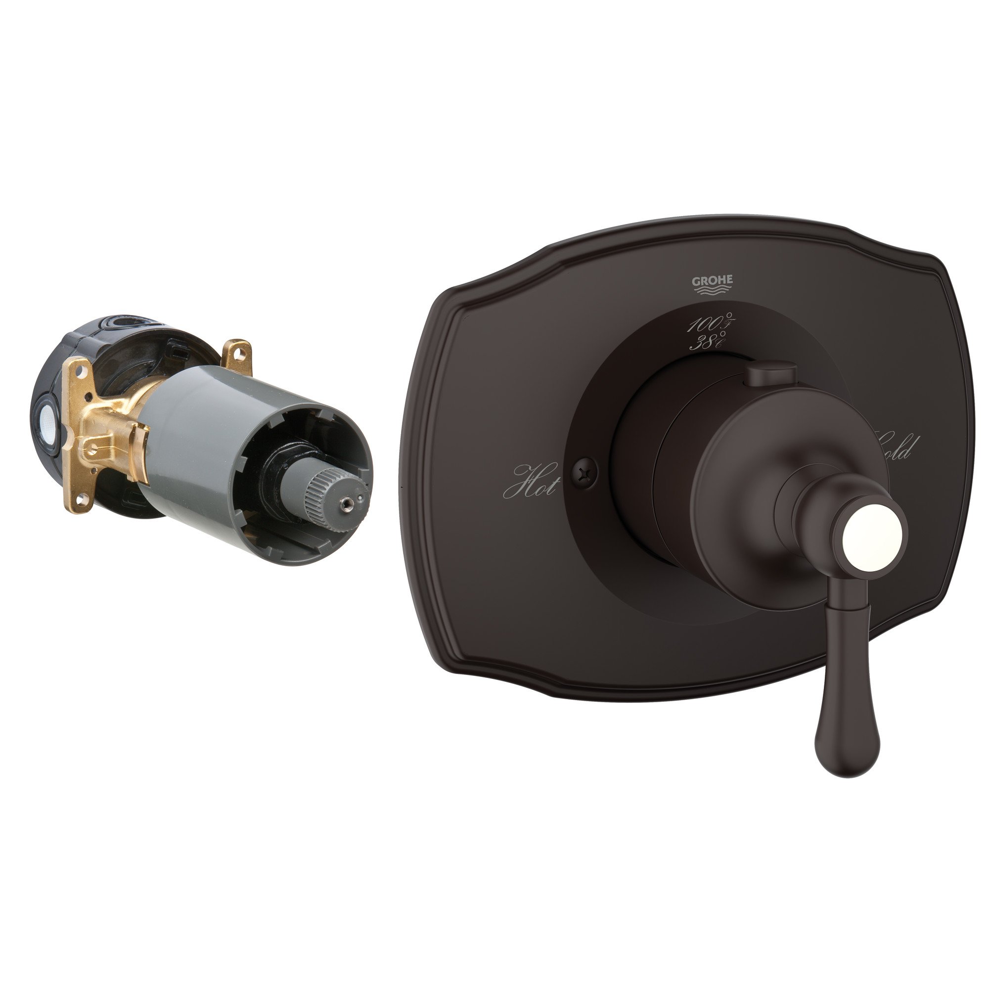 Grohe 19839ZB0 Grohflex Authentic Custom Shower Thermostatic Trim 