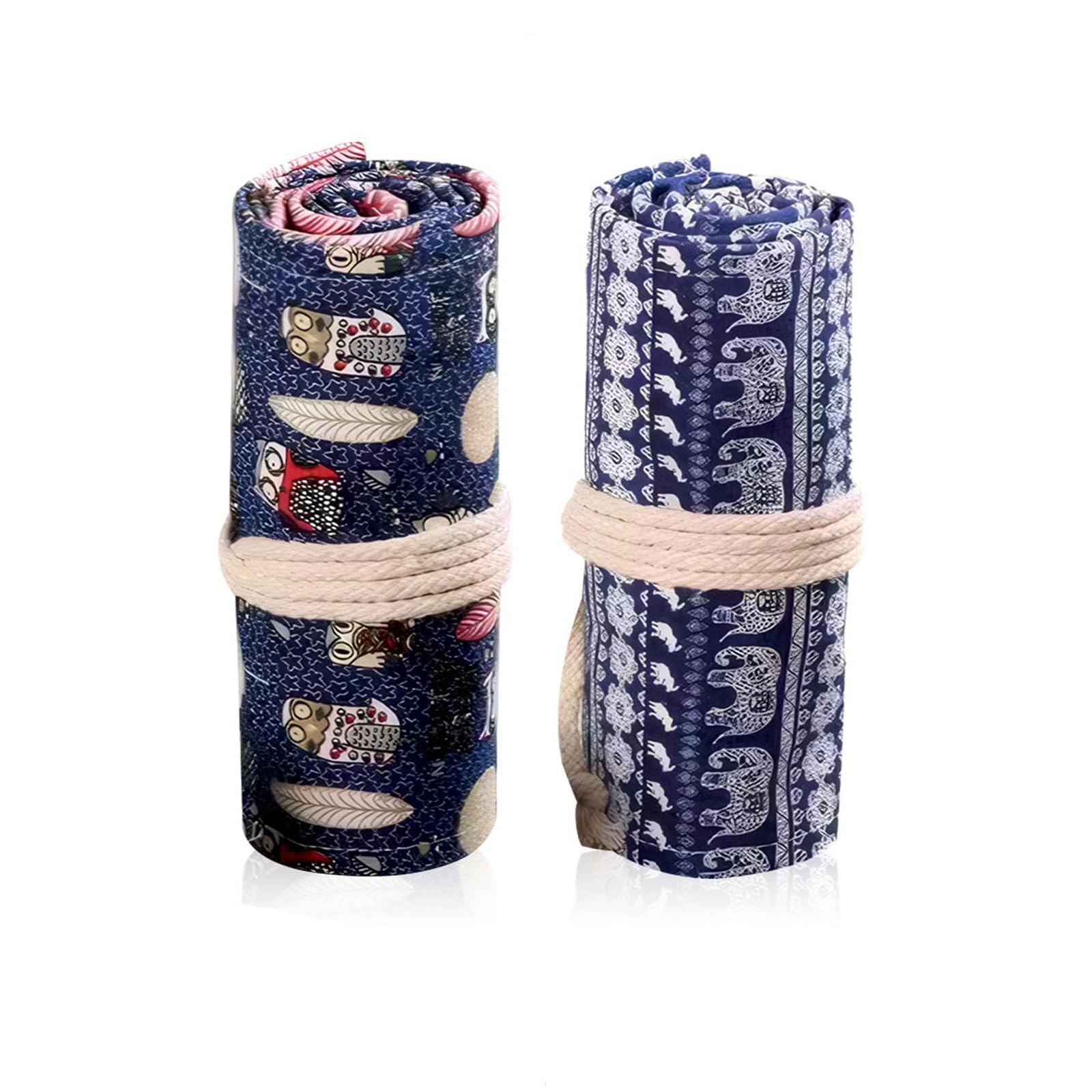Astuccio Arrotolabile Porta Pennelli E Matite In Tela Robusta - Capacità 36 Penne + Gomme, Impermeabile, Facile Da Pulire, Per Artisti E Disegnatori