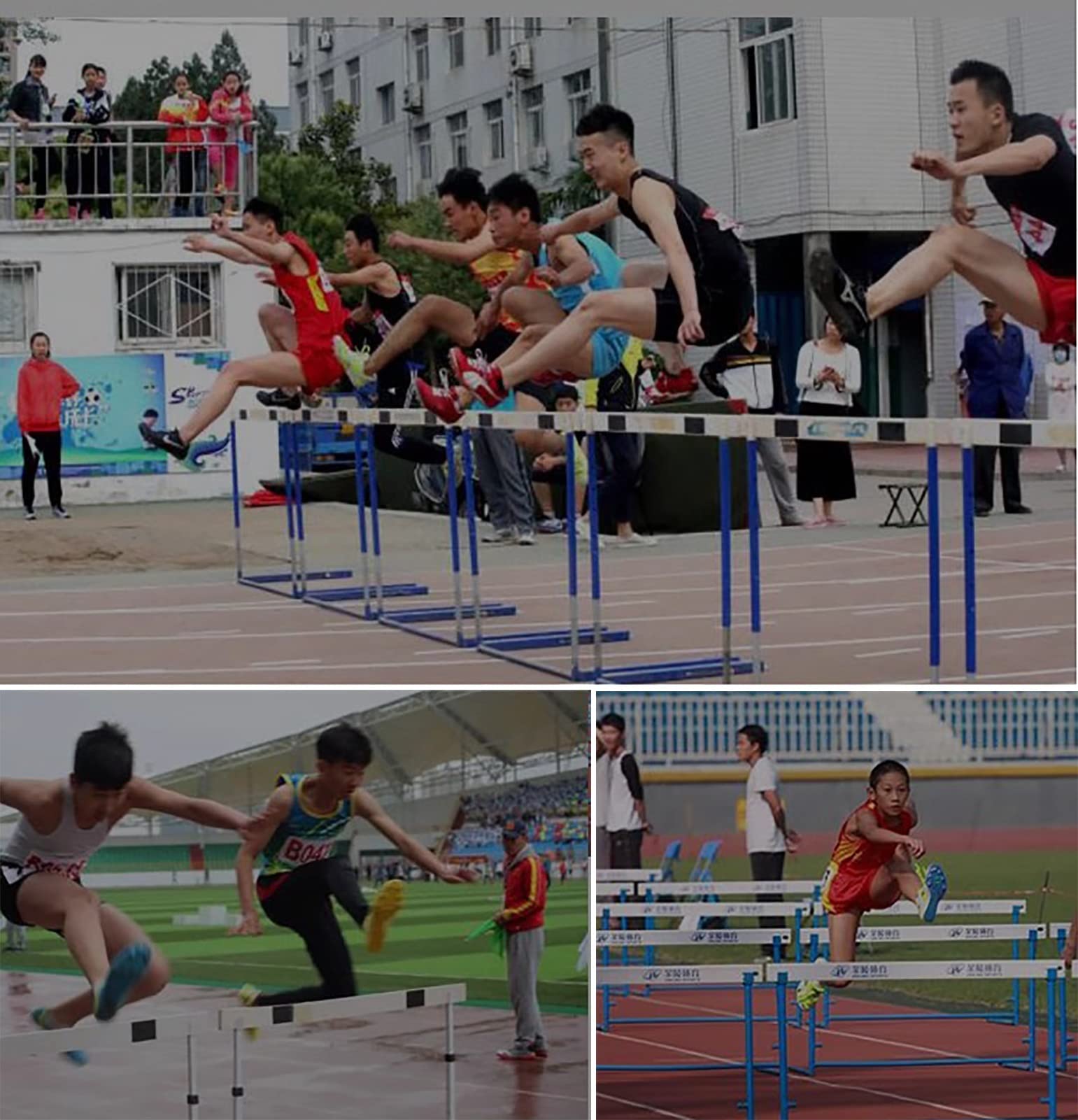 Juego de Vallas de Agilidad y Velocidad, Vallas Ajustables/Equipo multideportivo, para niños y Atletas Profesionales, Entrenamiento de Entrenadores, Saltos y Carreras.
