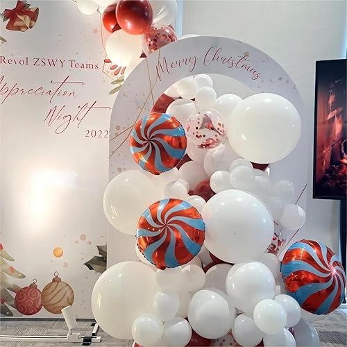 Miniatura 4 de Paquete de 150 globos blancos de diferentes tamaños, 18, 12, 10, 5 pulgadas, kit de arco de guirnalda de globos de fiesta de cumpleaños, baby