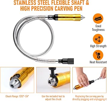 lesolar 1000W 30000RPM Flex Shaft Rotary Tool