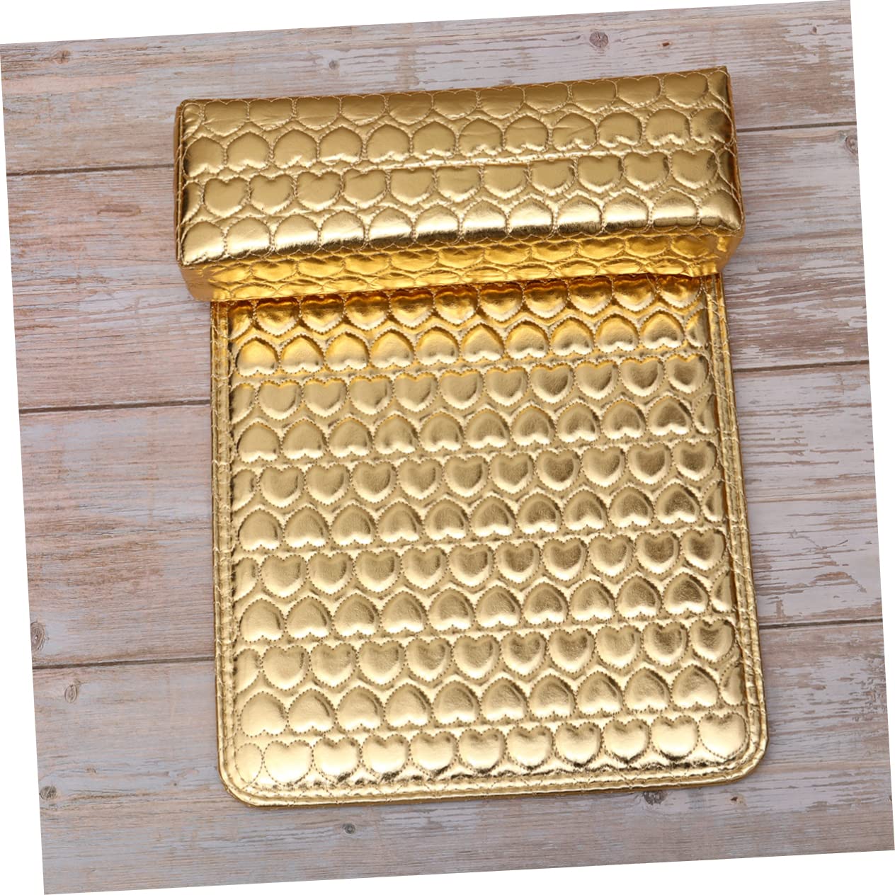 SOIMISS Nail Art Cushion Shaped Arm Rest for Manicure Wrist Support Pillow Hand Pad Heart Pattern Pu Leather Nail Tech Tool for