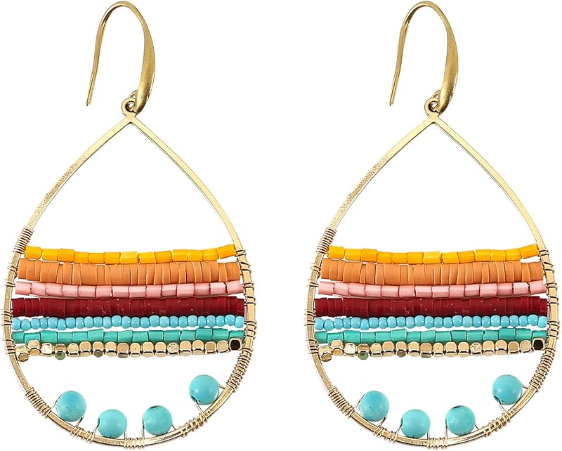 Boho Earrings for Women Boho Beaded Earrings for Women Beach Earrings