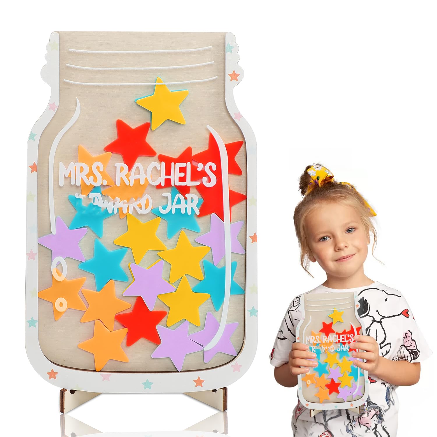 Stars Reward Jar for Students, Incentive Jar for Classroom Responsibility, Reward Jar for Classroom Board, Behavior Management Classroom Tools