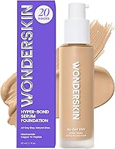 Wonderskin Hyper Bond All-Day Stay Serum Foundation – Waterproof, Transfer-Proof, 24HR Longwear Face Makeup with Niacinamide & Hyaluronic Acid – Lightweight, Natural Finish (Bliss)