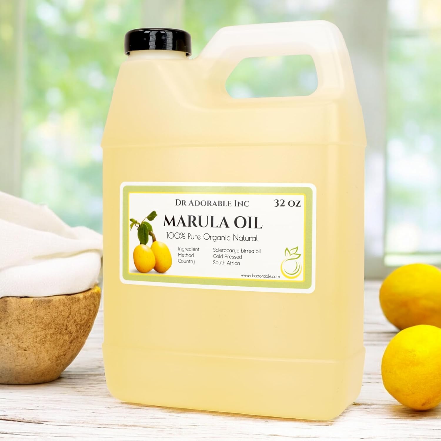 Dr Adorable - 32 oz - Marula Oil - 100% Pure Natural Organic Cold Pressed - Image 2