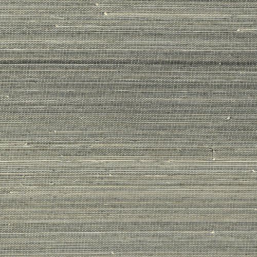 Kenneth James 2732-80033 Hexi Grasscloth Wallpaper, Grey
