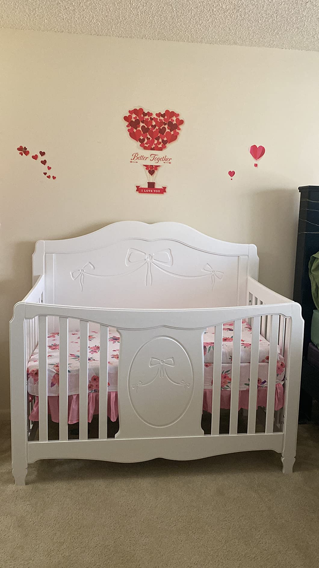 29/mo Finance Storkcraft Princess 5in1 Convertible Crib (White