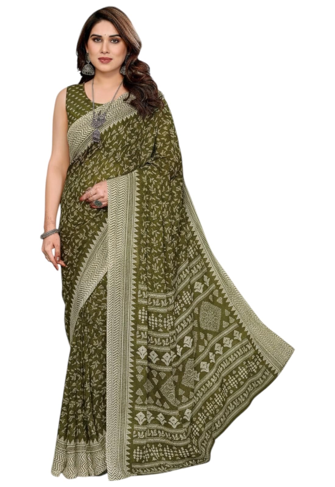 yashika Women's Georgette Saree with Blouse Piece for Traditional Ethinic Wear Sari-picture-41