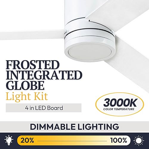 Miniatura 6 de Prominence Home Espy - Ventilador de techo moderno de 52 pulgadas con luz, ventilador LED con control remoto, ventilador de interior de montaje