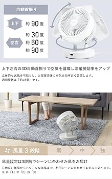 QUADS 簡単分解丸洗い 【18畳対応】 衣類乾燥 3D サーキュレーター 風 Amazon | QUADS 簡単分解 丸洗い 【18畳対応】 衣類乾燥 3D AC