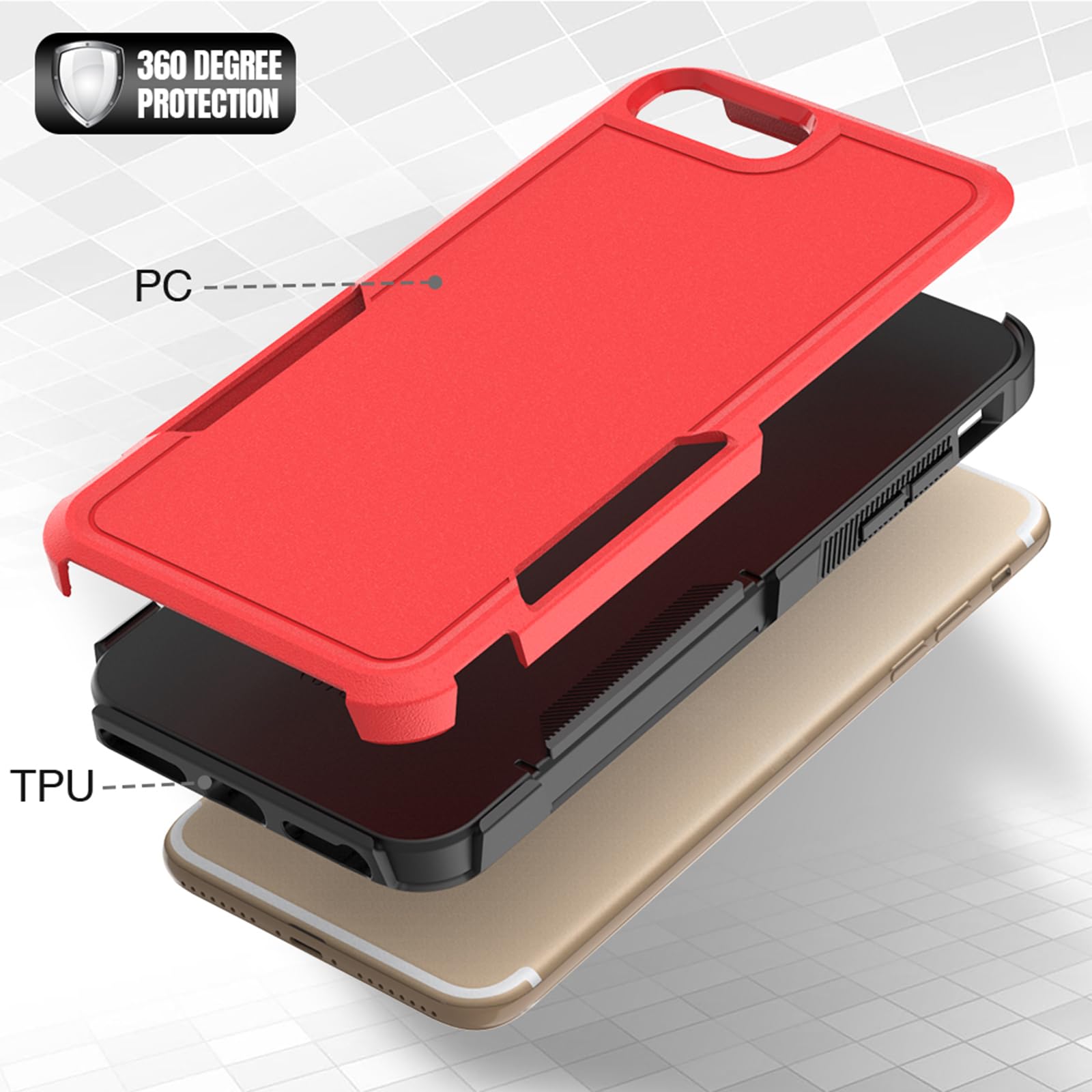 Amazon.com: for iPhone 8 Plus/iPhone 7 Plus/iPhone 6 Plus Case