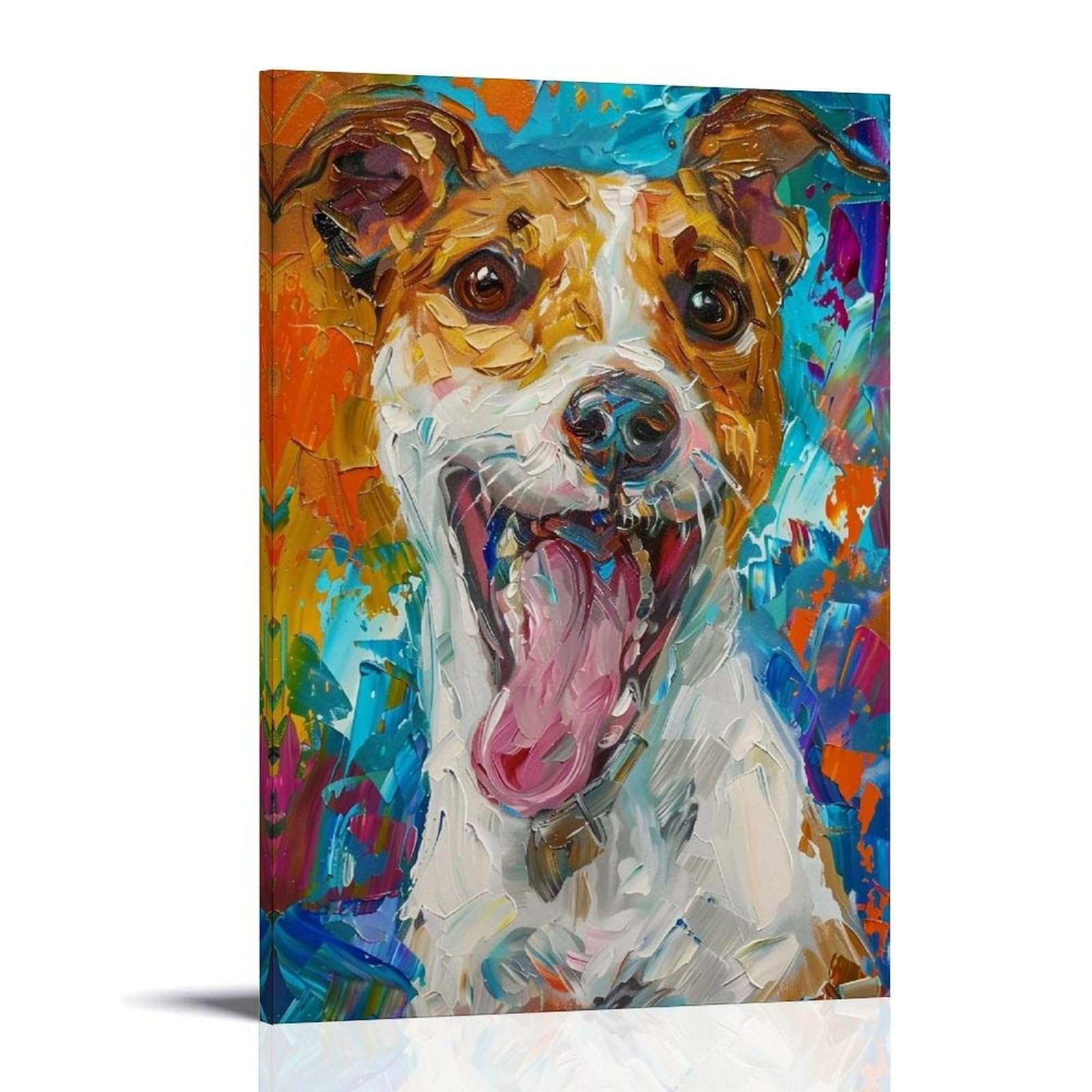 HUERYRYHY Joyful Russell 03 Poster Wall Art Canvas Vintage Aesthetic Painting Decor for Rooms 24x36inch Frame-style