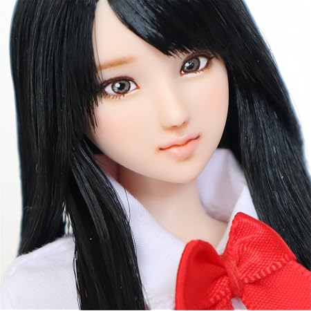 Amazon R堂 1 6 フィギュア 素体 ヘッド 女性 頭 オーダー 手作り 白肌 普通肌 ショート 美人 可愛い 学生 顔 塗装済 植毛タイプ アクセサリー Obitsu Jiaodoll Tbl ボディ 対応 フィギュア ドール 通販