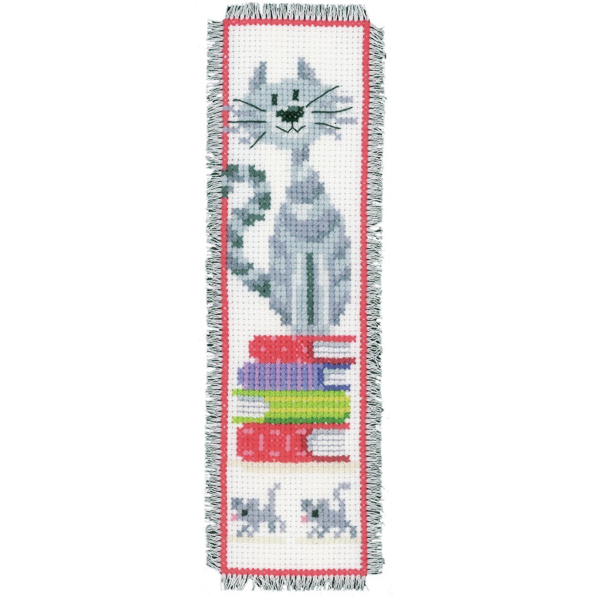 Vervaco Bookmark Cats 2 Counted Cross Stitch Kit, Multi-Colour