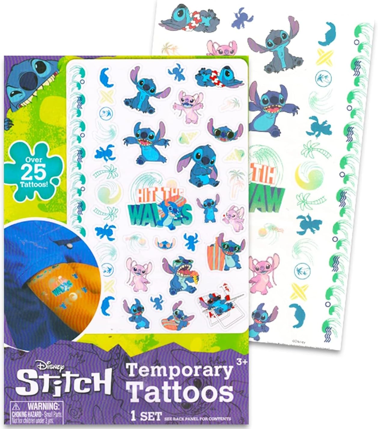 Lilo and Stitch Fleece Blanket Set - Bundle with Soft Lilo and Stitch Blanket Plus Tattoos, More for Kids, Adults, Children | Cozy Lilo and Stitch Fleece Blanket 50" x 70 - Image 4