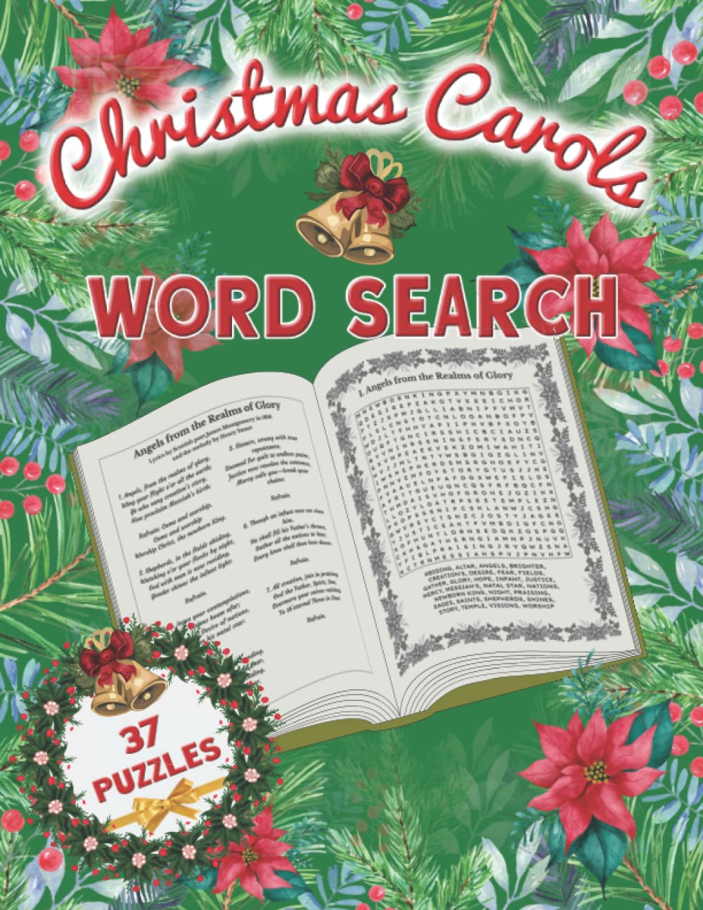 Christmas Carols Word Search: Family Christmas Activity Book