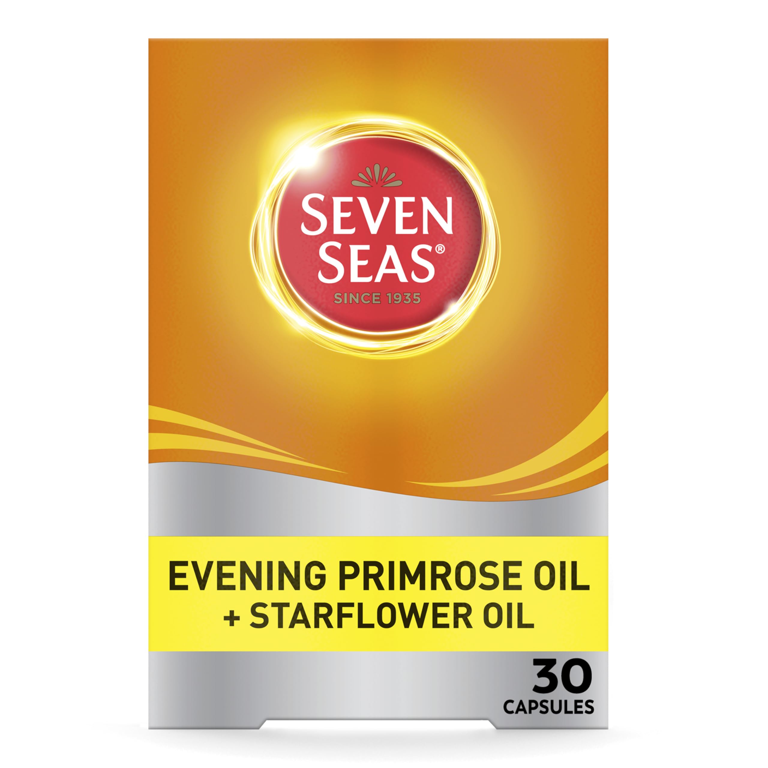 Seven Seas Evening Primrose Once A Day Plus Starflower Oil 1000mg 30 Capsules