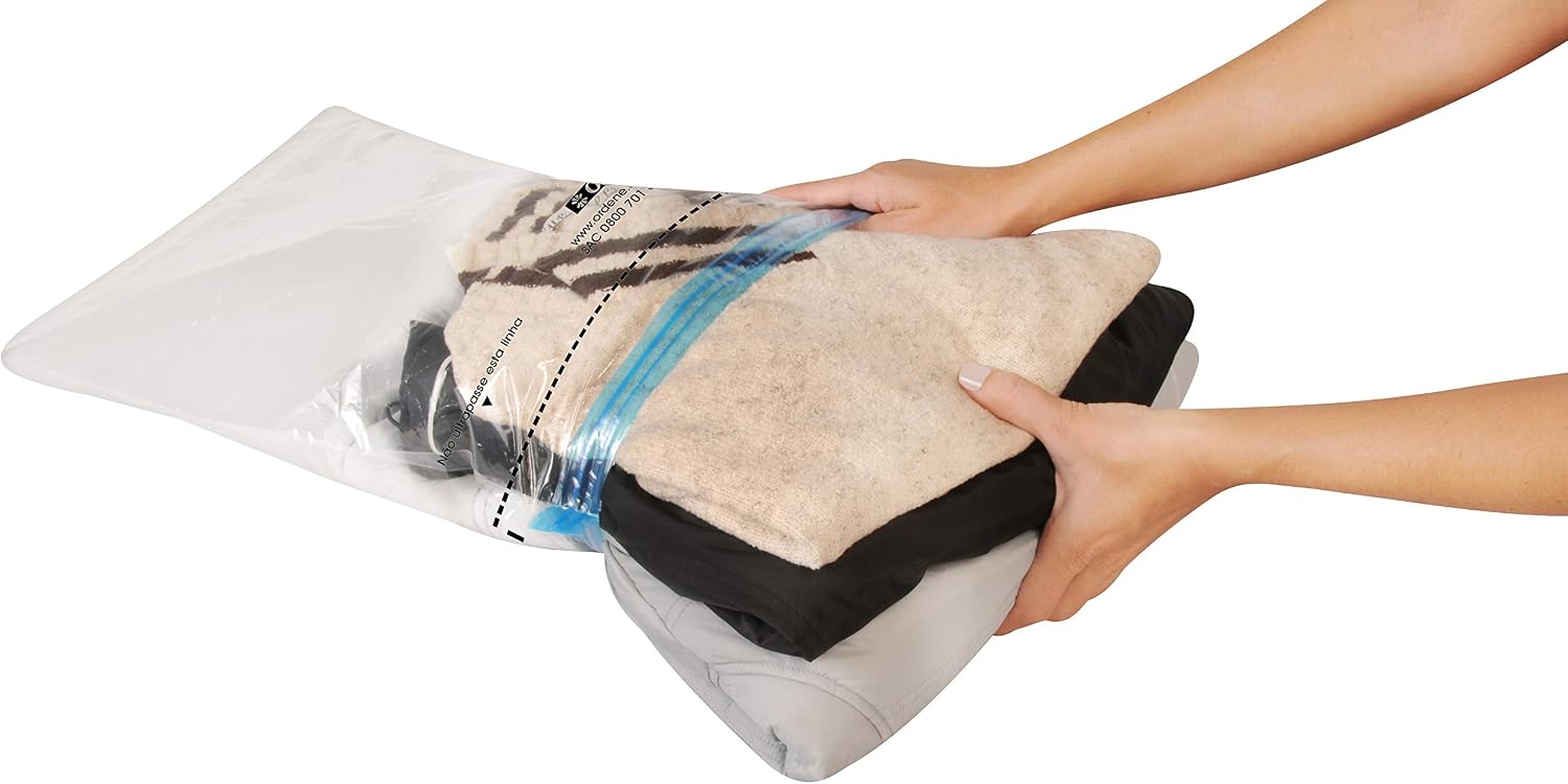 Ordene - Conjunto de Sacos à Vácuo para Armazenamento, Com 4 Sacos Trip, Linha Vac Bag