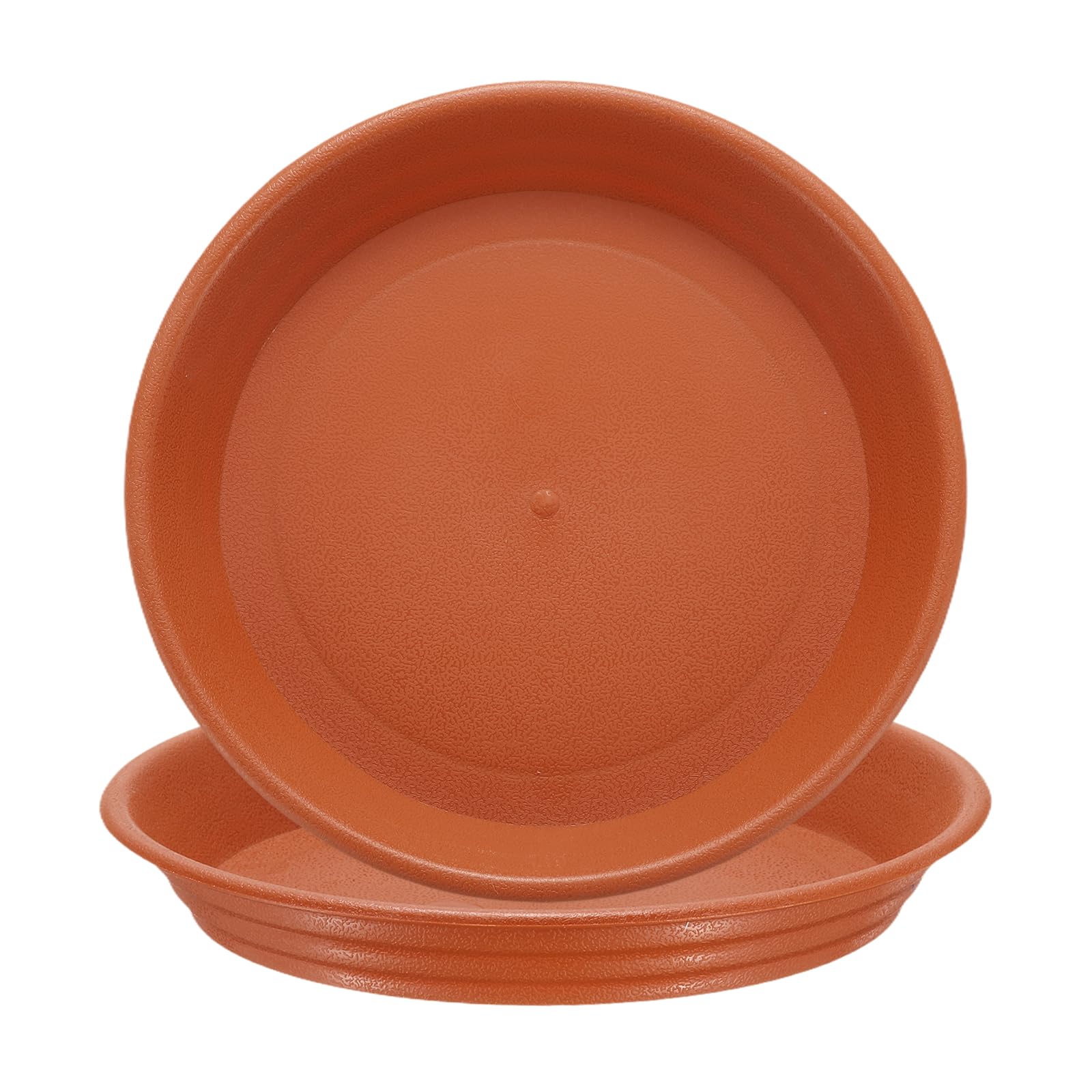 HARFINGTON 2pcs Plastic Plant Saucer 6.1" Round Drip Trays Flower Pot Saucers Flower Base Bottom Drainage Tray for Indoors Outdoors Planters, Pottery