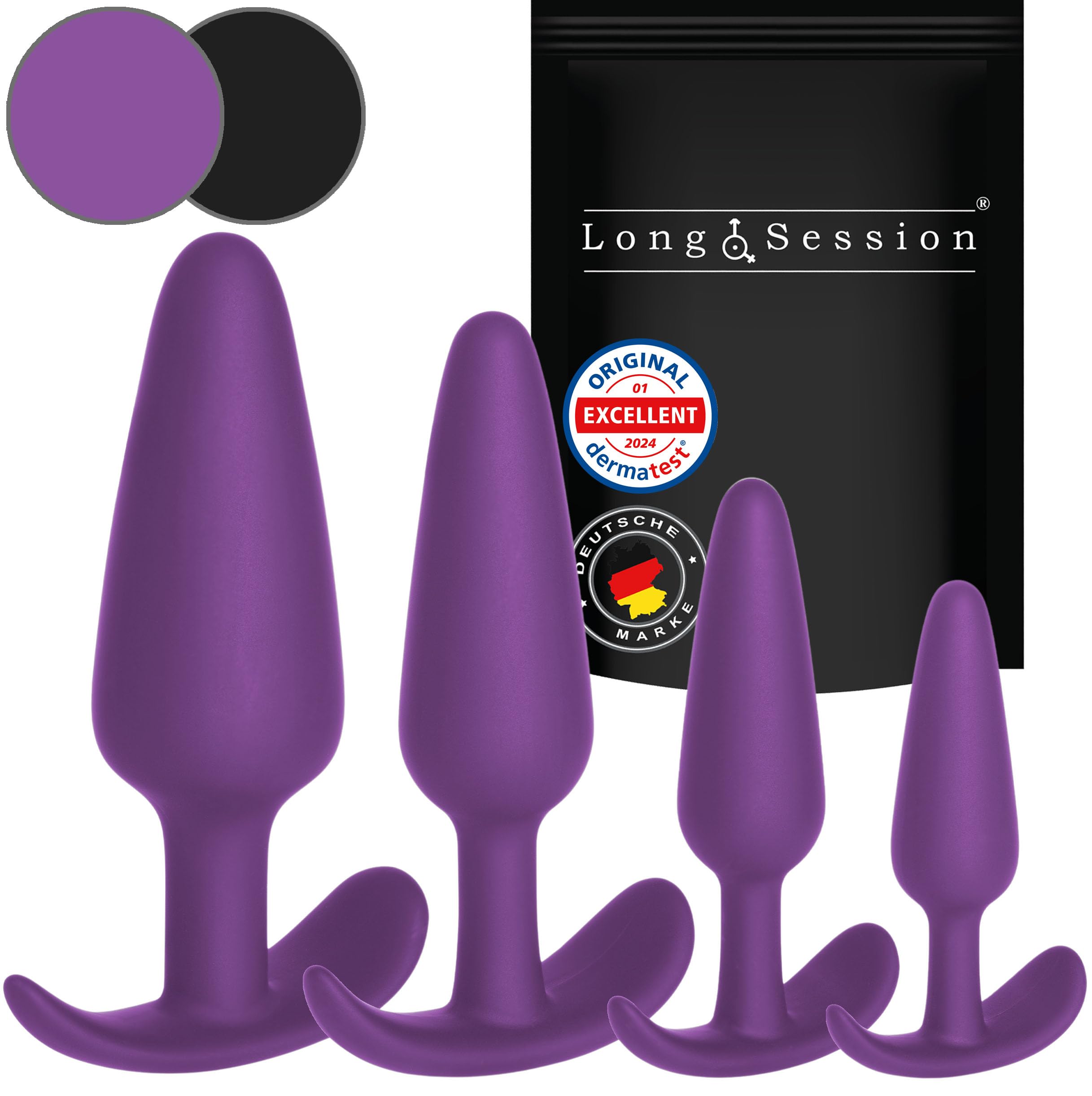 Analplug Set aus hautfreundlichem Silikon, DAS ORIGINAL Buttplug Set für Frauen und Männer, Anal Plug als Analspielzeuge für Anfänger und Fortgeschrittene, Butt Plυg anal Toy, Analplugs, Analdehner
