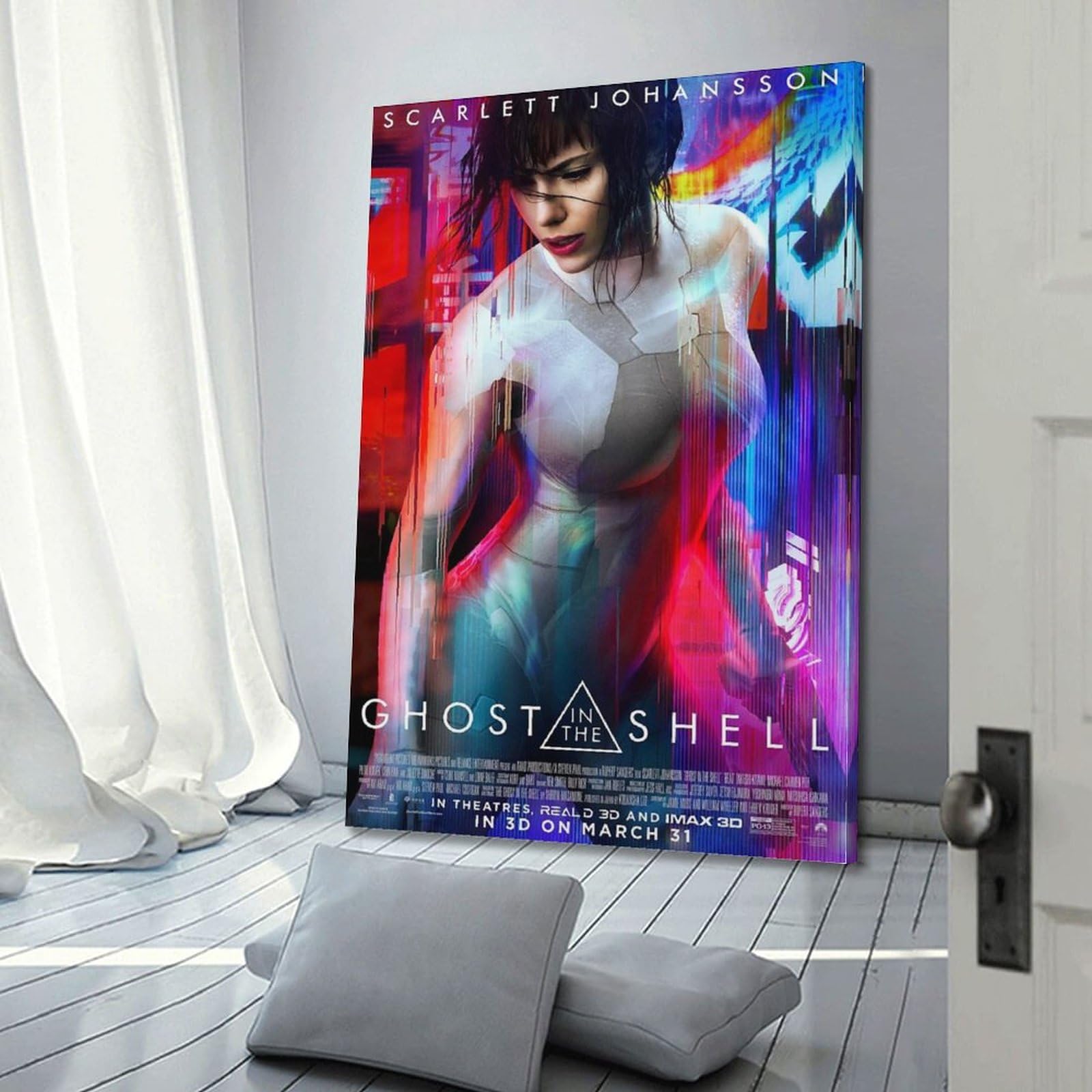 Poster GHOST IN THE SHELL Sur Toile - 50x75 Cm - Décoration Murale Moderne Pour Salon, Bureau - 8