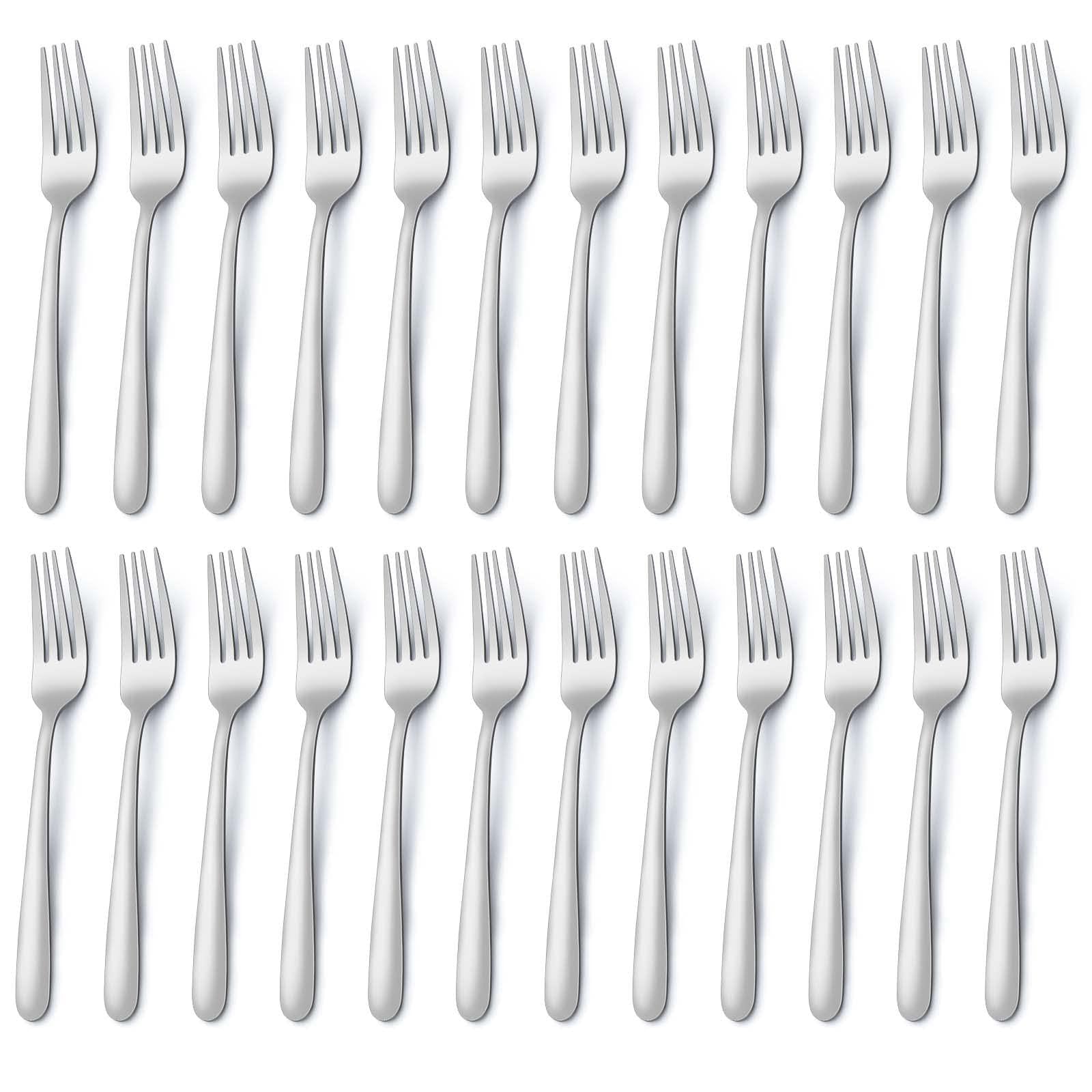 Pleafind 36-Piece Dinner Forks Set (8 inch), Stainless Steel Forks Silverware, Mirror Polished Fork Set, Small Forks for Home, Kitchen, Restaurant, Dishwasher Safe — Amazon image 8