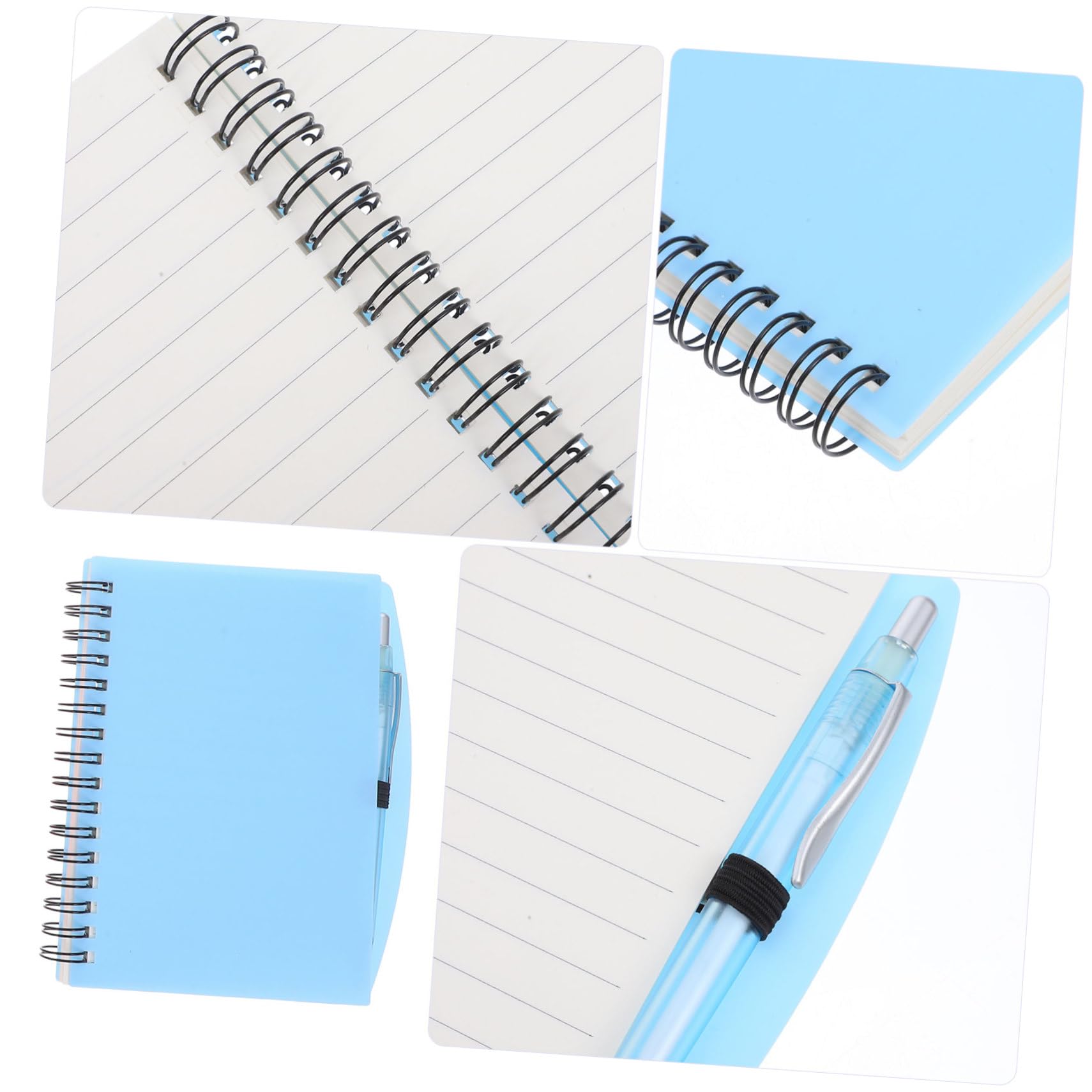 Housoutil Cuaderno Organizador de Espiral, 3 Cuadernos de Notas para Estudiantes y Trabajo, Papel 3 Bolígrafos, Fácil de Llevar