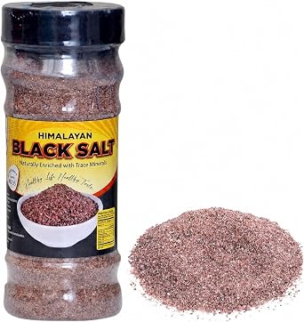 Himalayan Black Salt Fine 400g | Kala Namak | Premium Quality | Indian Food Seasoning Spice for Tofu, Salads & Chaat | Vegan Friendly