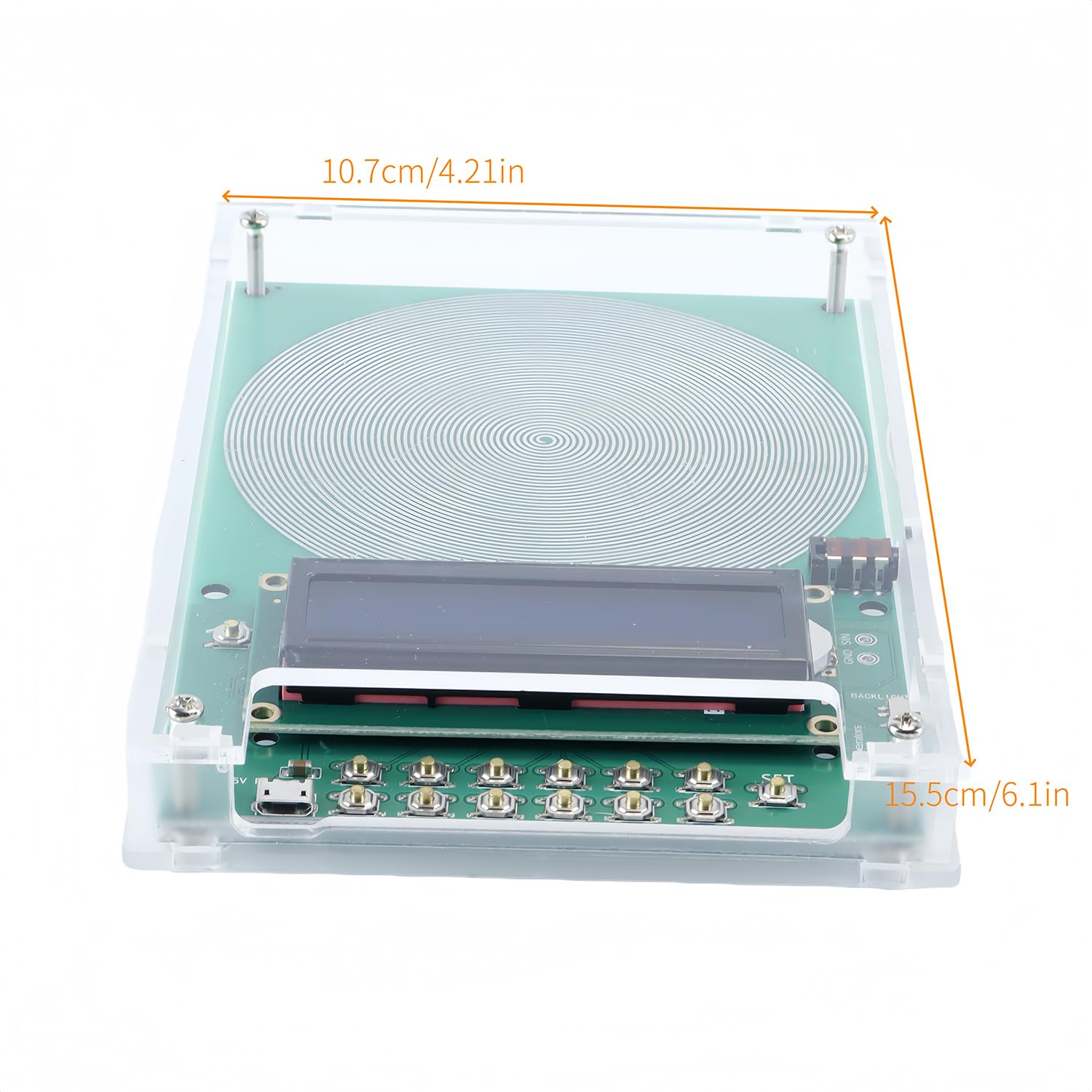 Generador de frecuencia Schumann de 7,83 Hz, 0,01 Hz, 30;000 Hz, ajustable, con funda y cable USB para Calma el cuerpo y la mente
