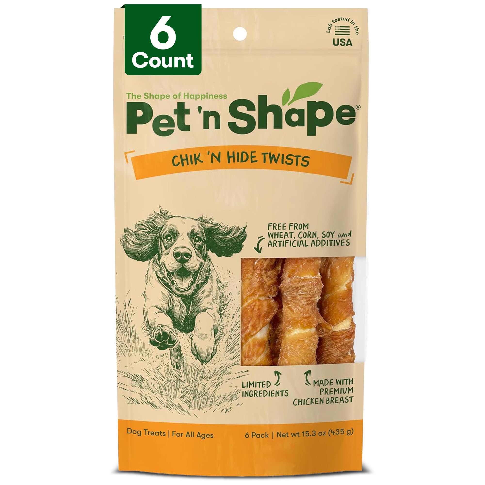 Pet 'n Shape Chik Twist Lg 6pk