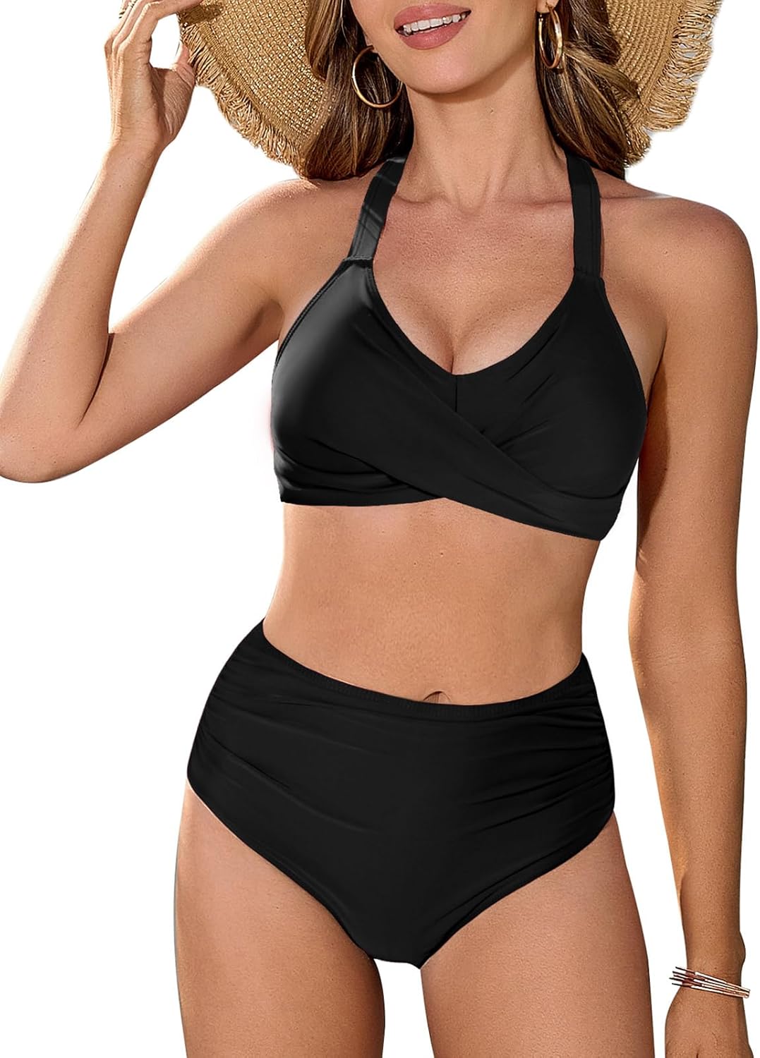 SHEIN Swim Vcay Ensemble De Bikini Unicolore Soutien-gorge Push Up Bra Bikini Bottom 2 Piece Bathing Suit P 10408505 Cat 1866