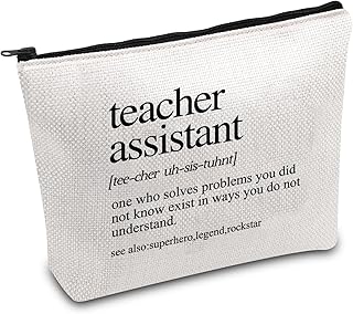Teacher's Assistant Gift Teacher Thank You Gift Teacher Assistant Survival Kit Retirement Gift Teacher's Aide Makeup Bag (Teacher Assistant ca)
