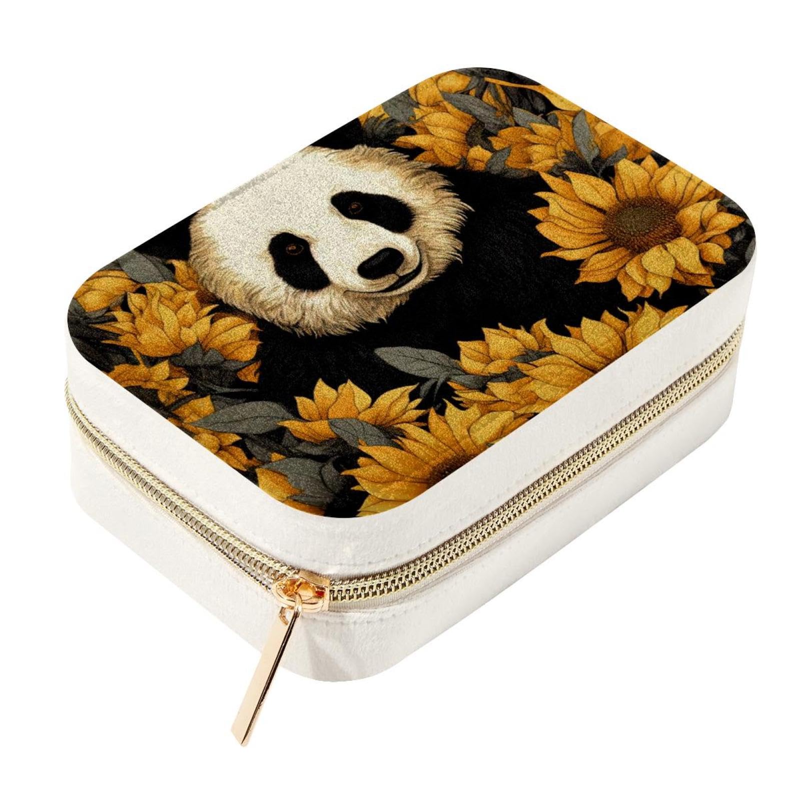 Boîte à bijoux de voyage panda pour organiser vos déplacements